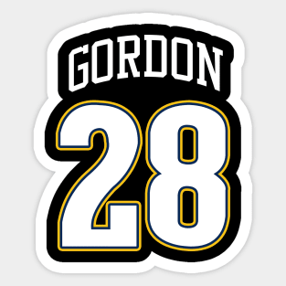 Melvin Gordon III Denver Bold Sticker